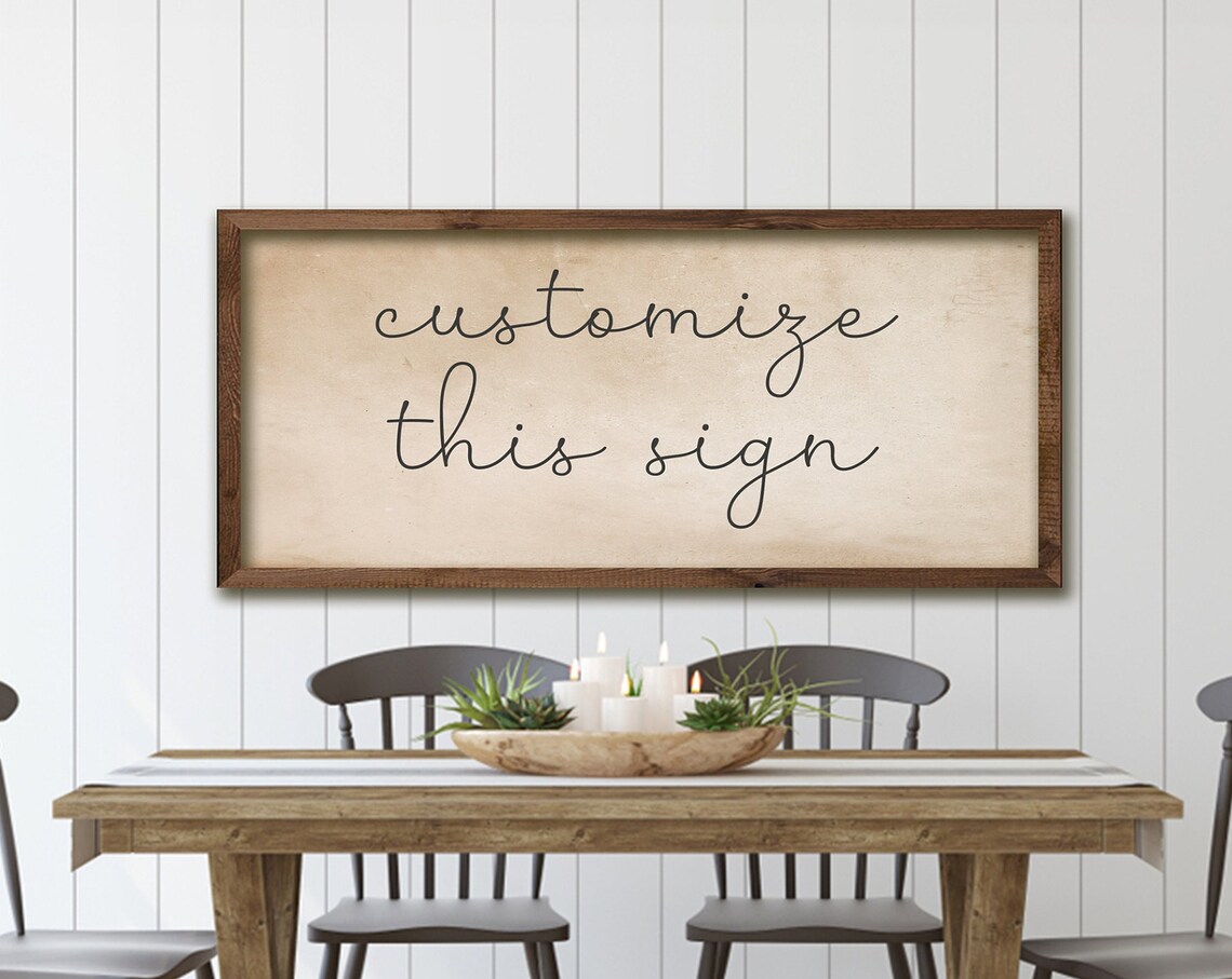 Custom Wood Sign, Personalized Holiday Wall Decor
