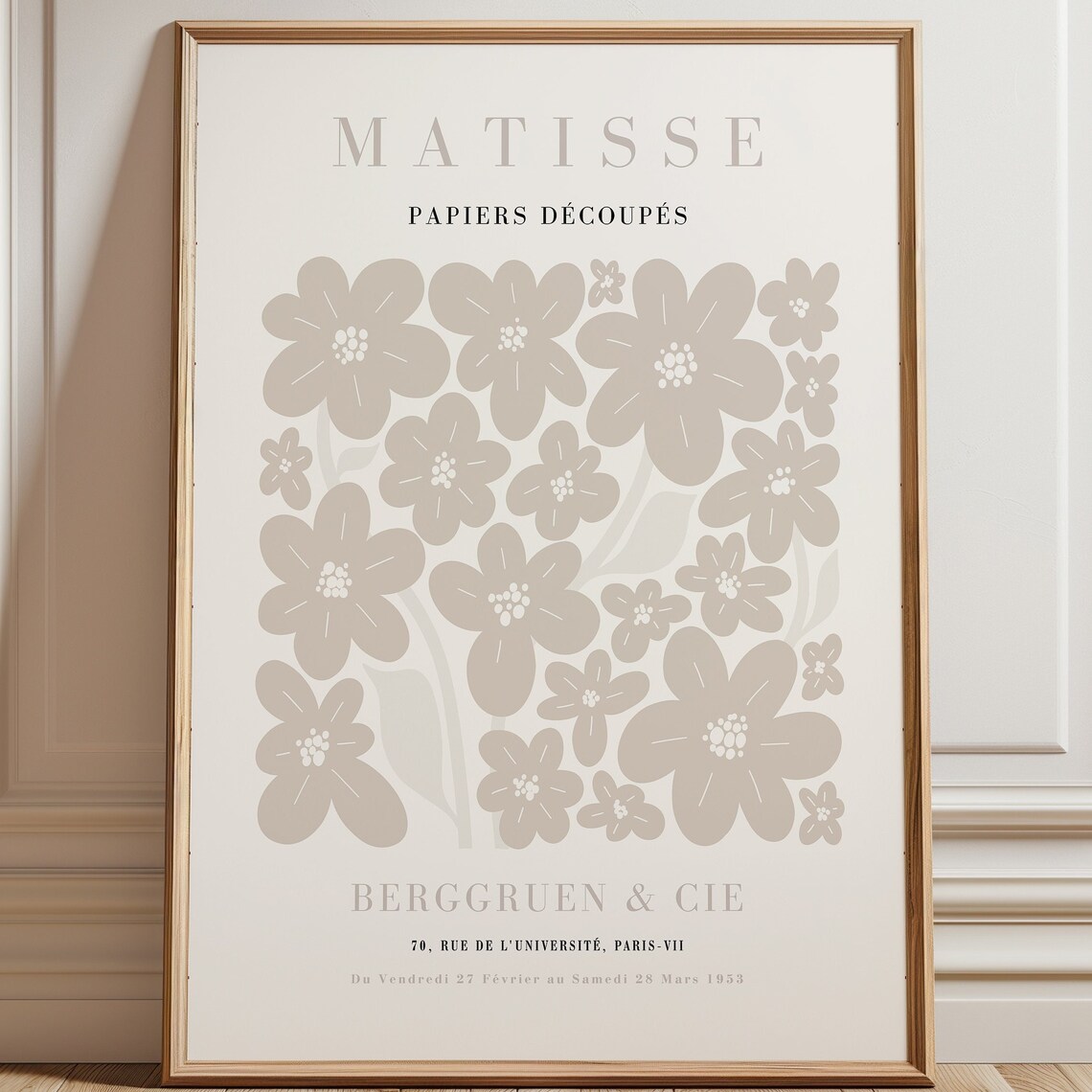 Matisse Flower Market, Botanical Wall Art Print