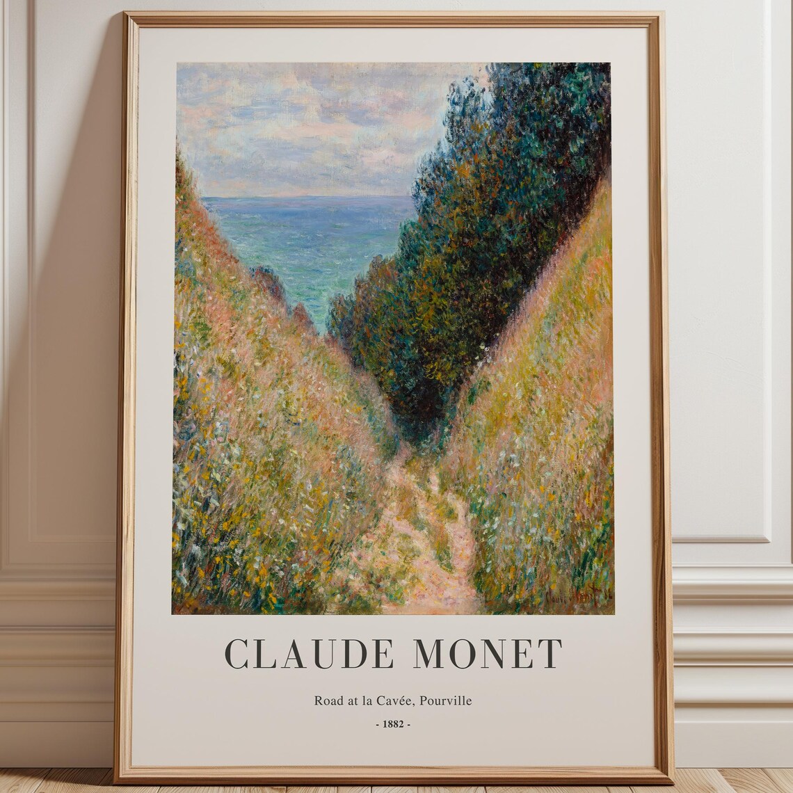 Claude Monet, Road At La Cave Pourville Poster