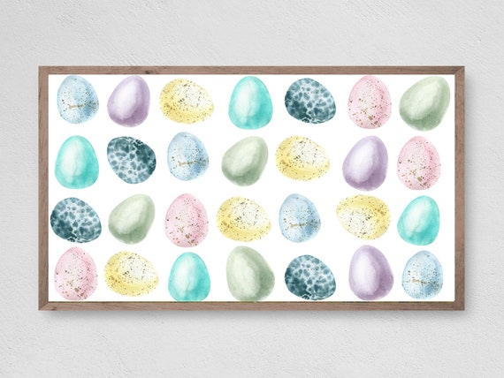 Easter Eggs Spring Art Print, Easter Decor