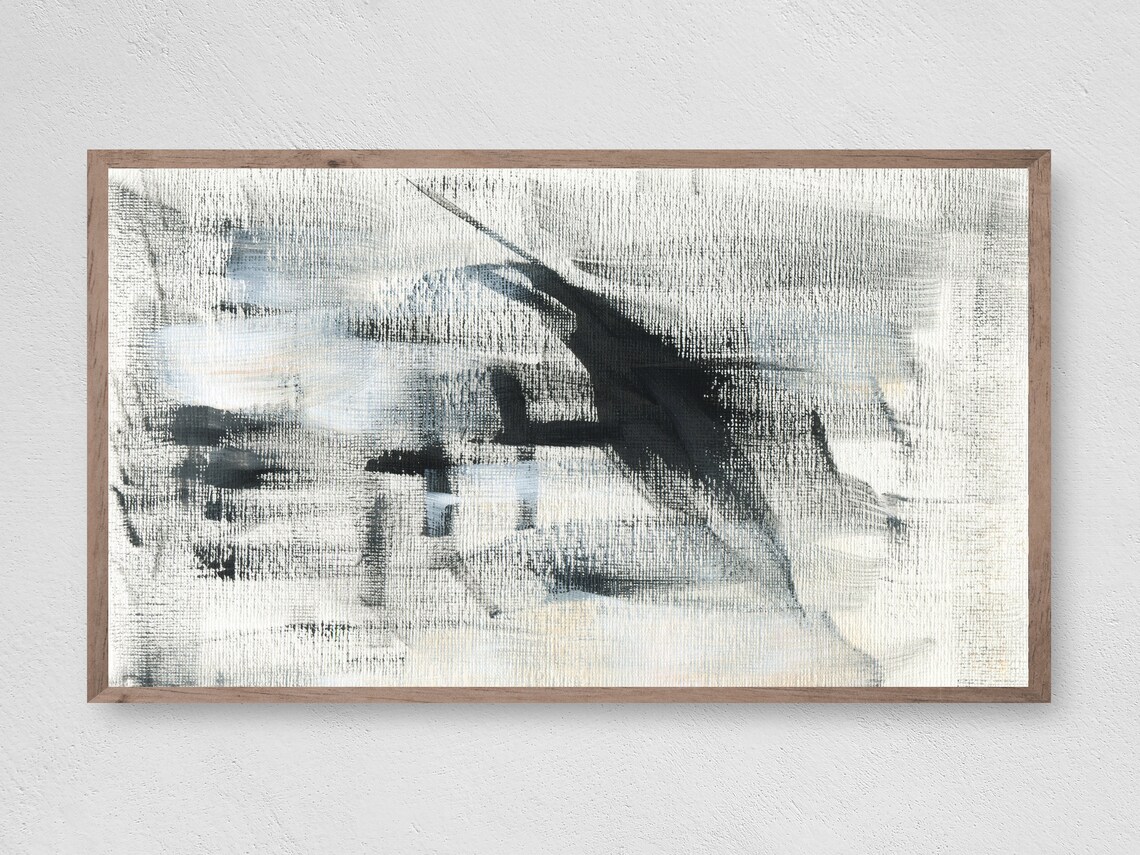 Abstract Modern TV Frame Art Print for Living Rooms