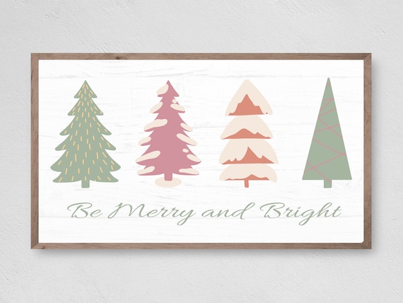 Christmas Be Merry And Bright Winter TV Art Print