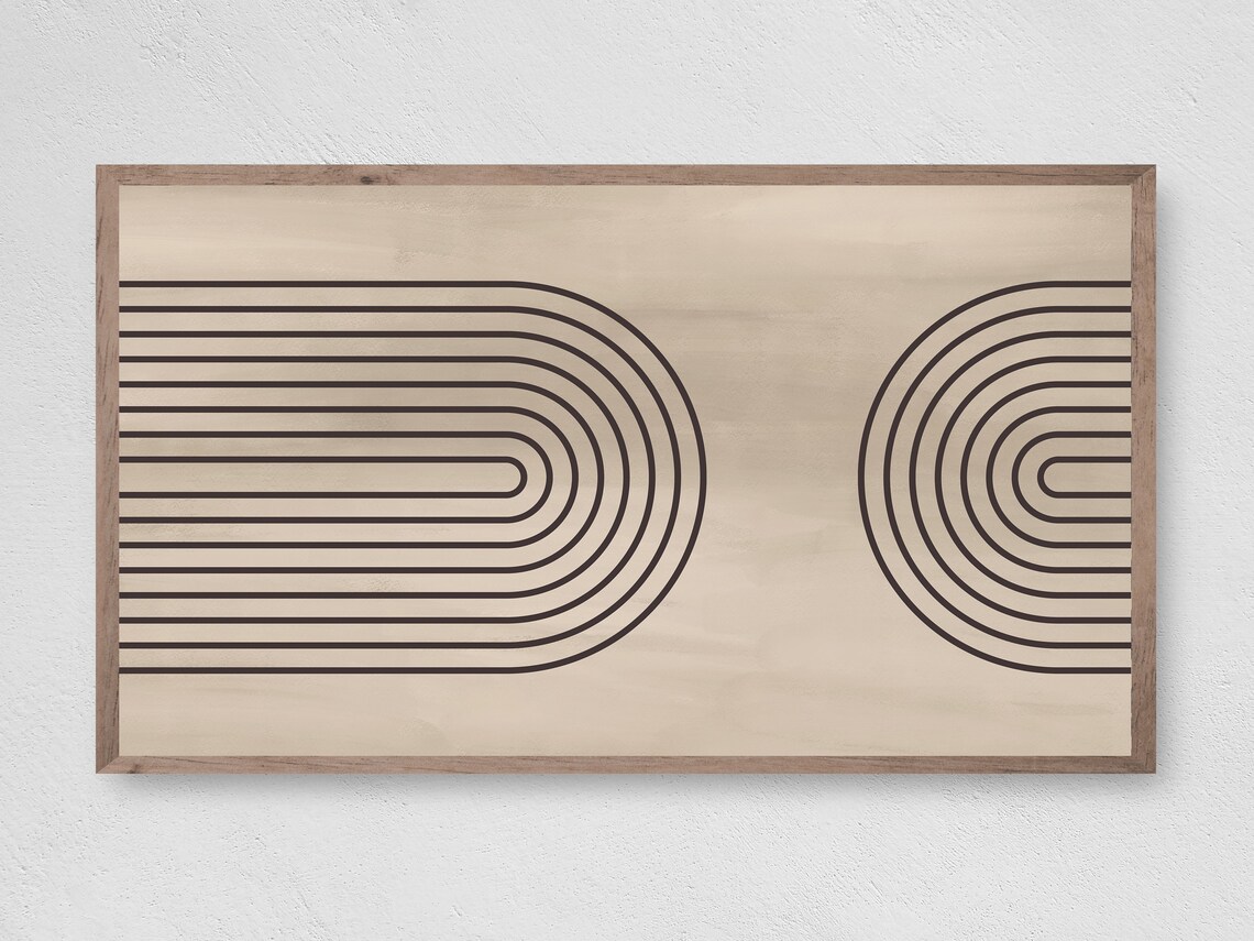 Frame TV Art, Modern Boho Stripes Poster