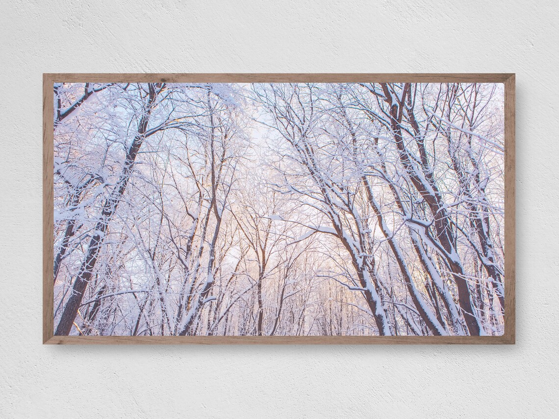 Winter Glow Christmas Snow Holiday Art Print