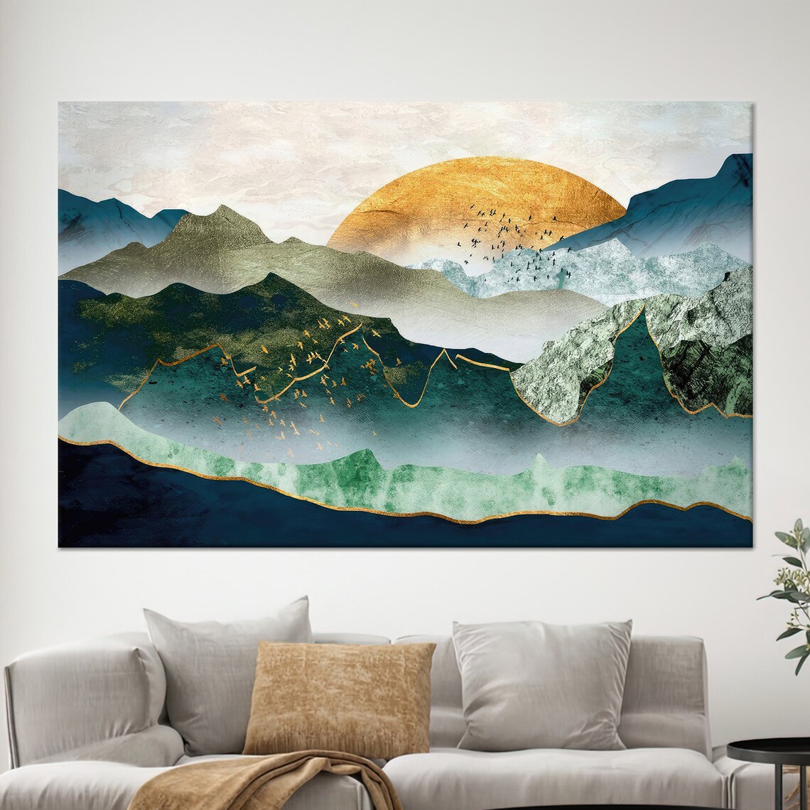 Blue Ridge Mountain Abstract Wall Art Print