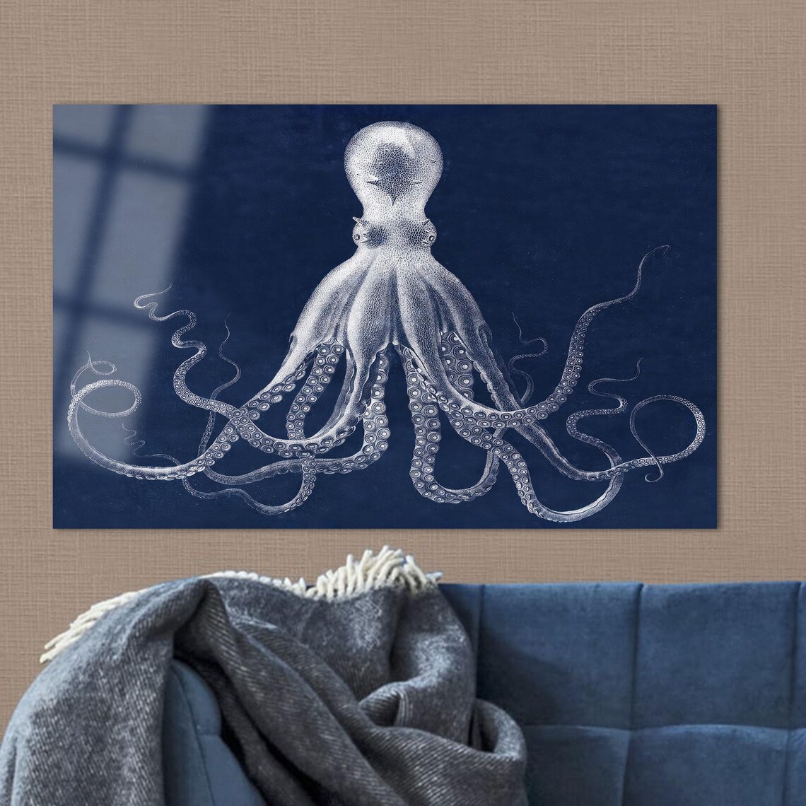 Octopus Modern Sea Life Wall Decor Poster Print - Image 2