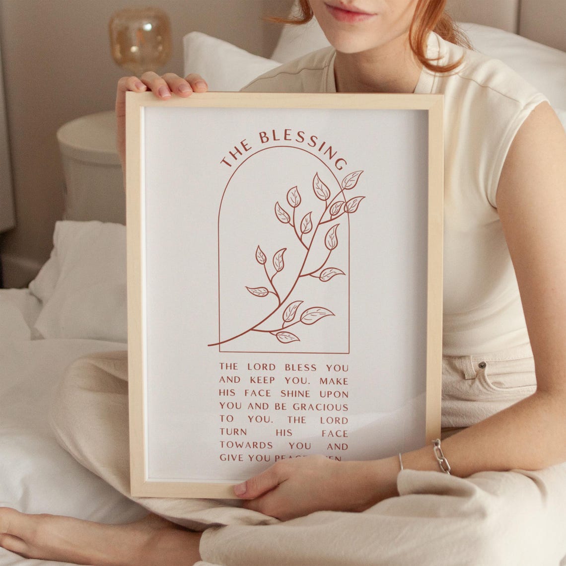 The Blessing Print Christian Wall Art Scripture Wall Art Gift Dorm Room Essentials Wall Art Trendy Apartment Housewarming Gift - Image 3