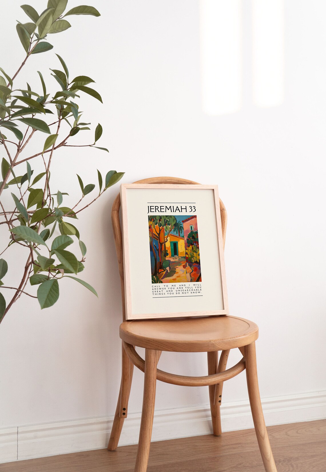 Jeremiah 33:3 Matisse-Inspired Maximalist Christian Art Print - Image 3