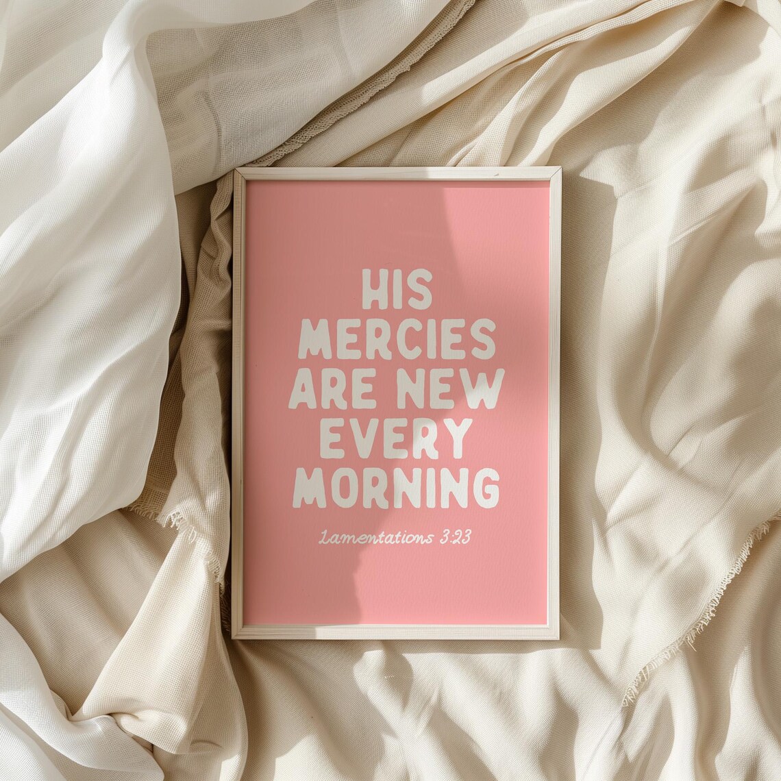His Mercies Are New Every Morning Scripture Art - Image 3