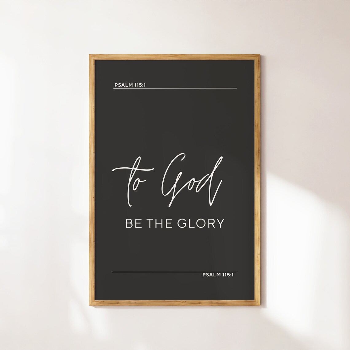 Psalm 1151 To God Be The Glory, Vintage Art Print - Image 4