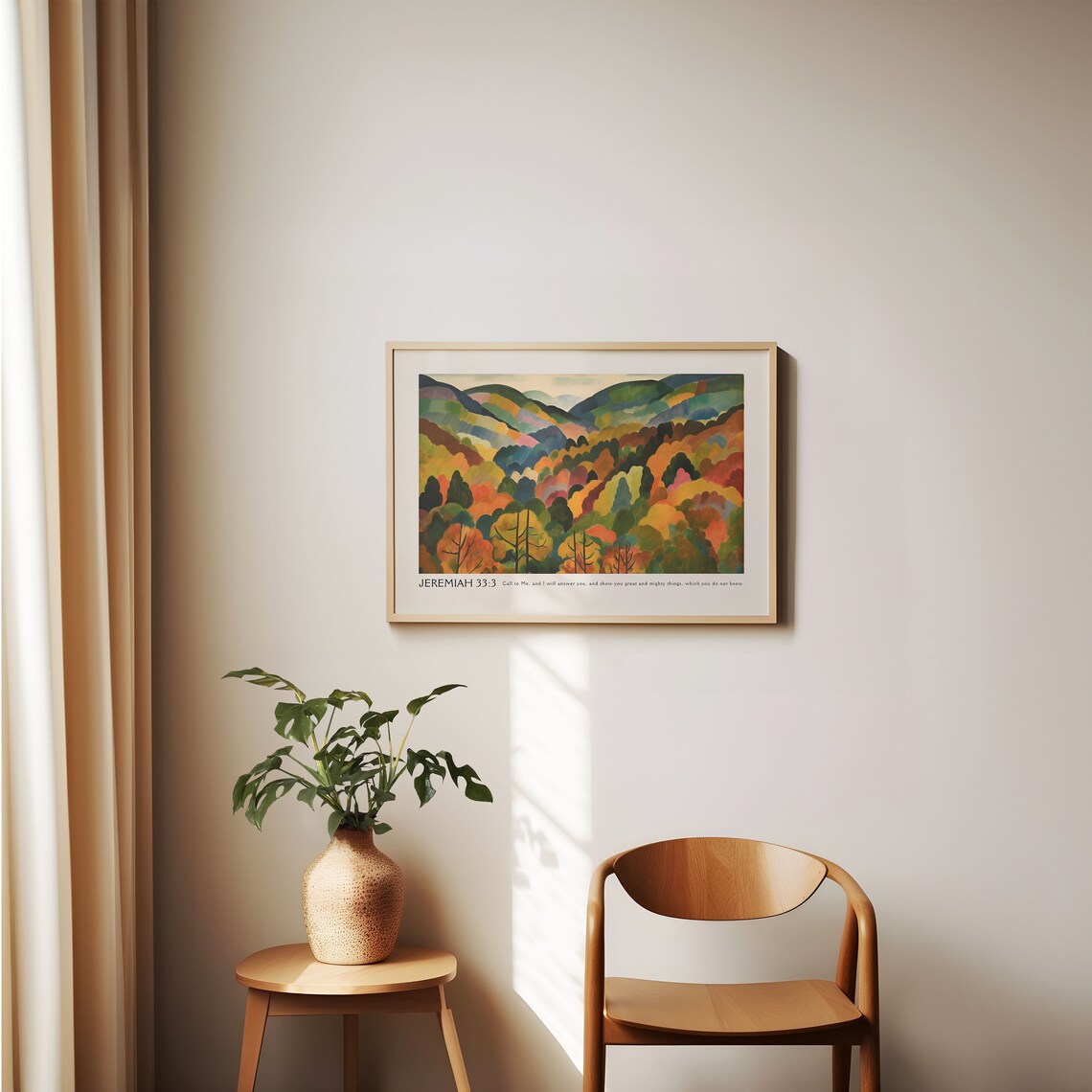 Jeremiah 33 Matisse-Inspired Wall Art, Bible Verse - Image 3