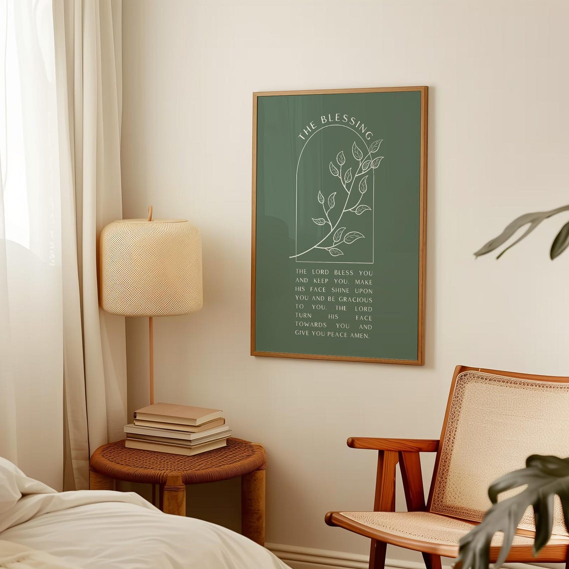 The Blessing Print Christian Wall Art Scripture Wall Art Gift Dorm Room Essentials Wall Art Trendy Apartment Housewarming Gift - Image 3