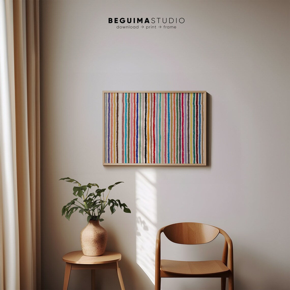 Modern Abstract Colourful Art Print, Nursery Decor - Image 3