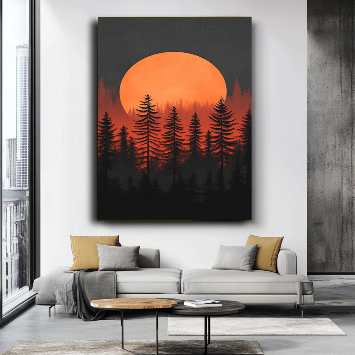 Sunset Landscape Art Print, Nature Inspired - Image 4