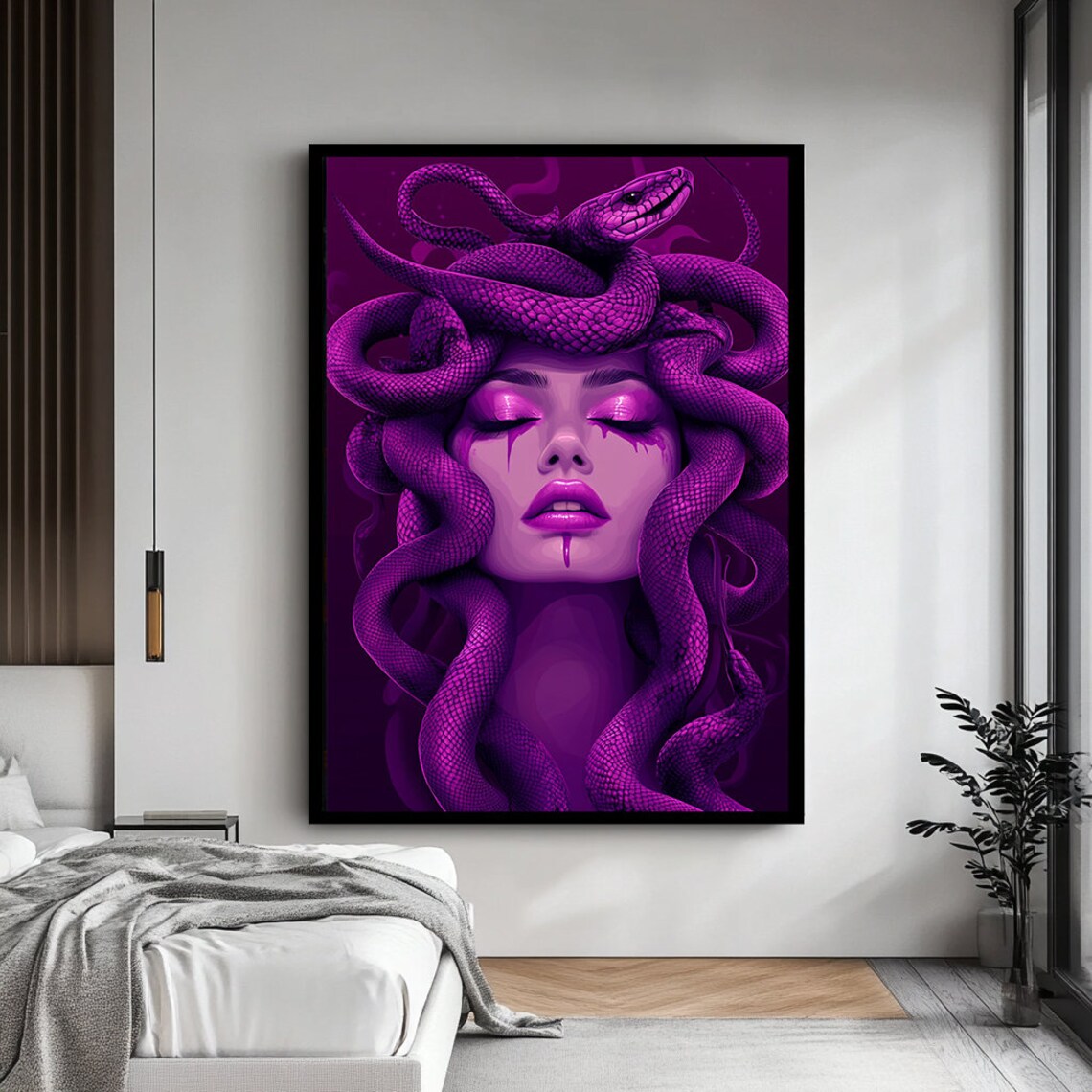 Medusa With Snakes Art Print, Greek Mythology - Image 4