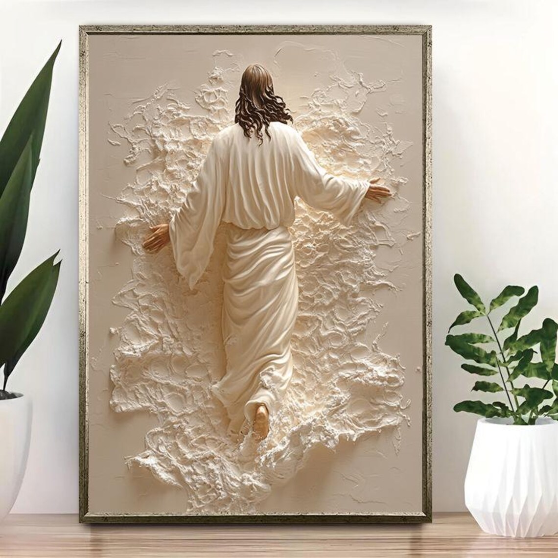 Jesus Ascension and Walking on Water, Art Print - Image 3