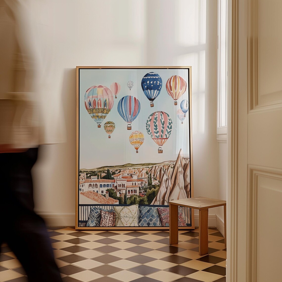 Cappadocia Turkey Hot Air Balloon Travel Poster - Image 3