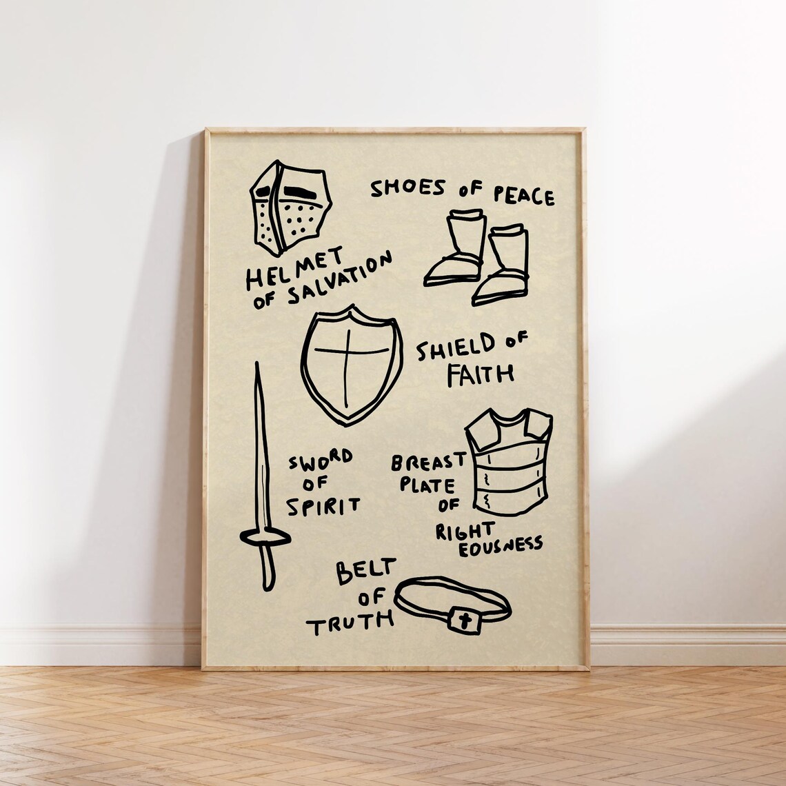 Armor Of God Poster, Ephesians 6:10-18