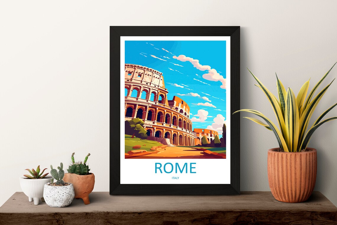 Rome Travel Print, Italy Wall Art for Home - Image 3