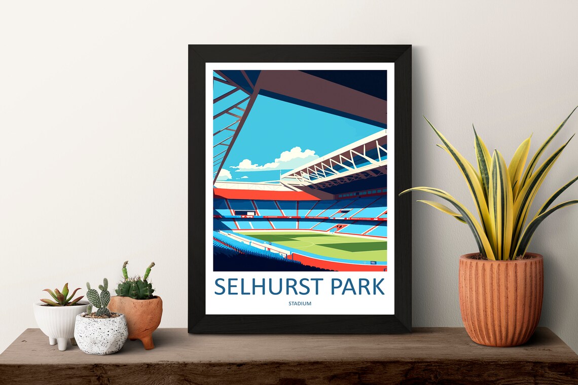 Selhurst Park Stadium Art Print, Crystal Palace - Image 3