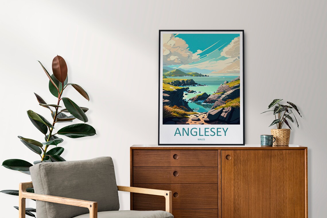 Anglesey Travel Poster, Place-Name Wall Art Print - Image 2