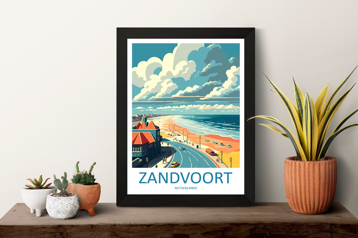 Zandvoort Travel Poster, Home Decoration - Image 3