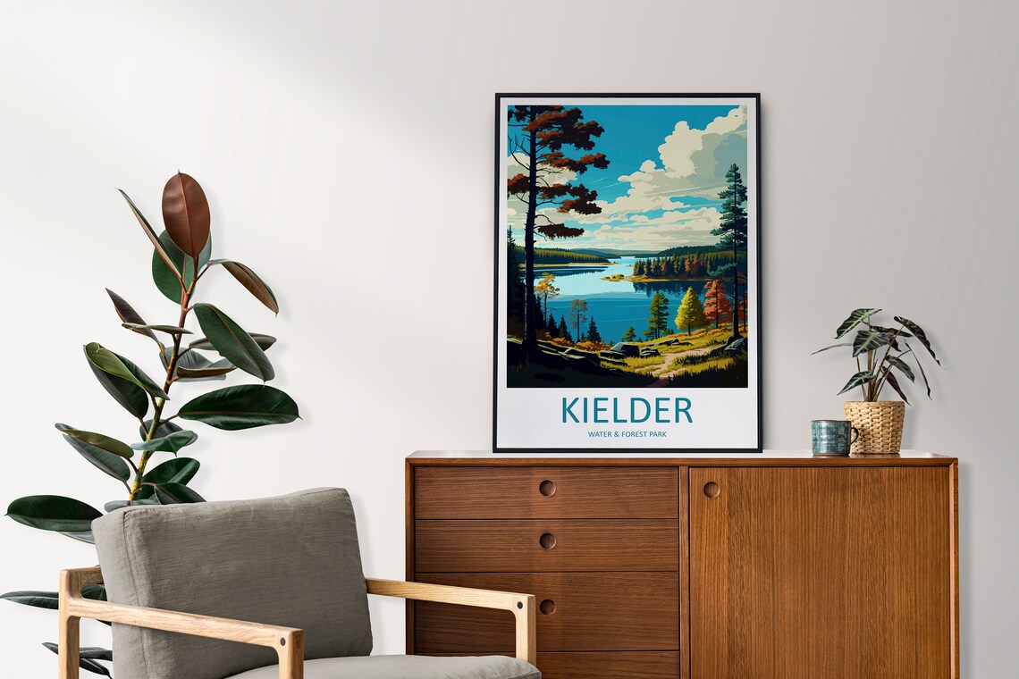 Kielder Water Forest Park Travel Poster, England - Image 2