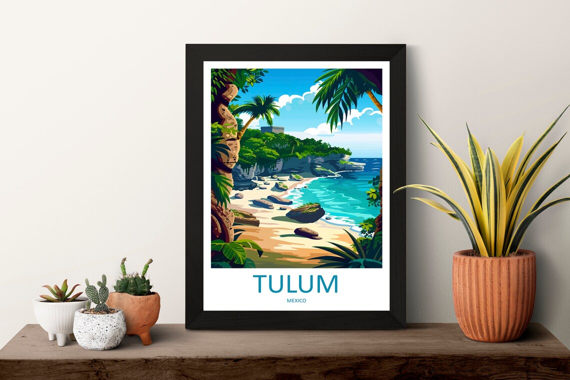 Tulum Travel Poster, World & Cultural Art - Image 3