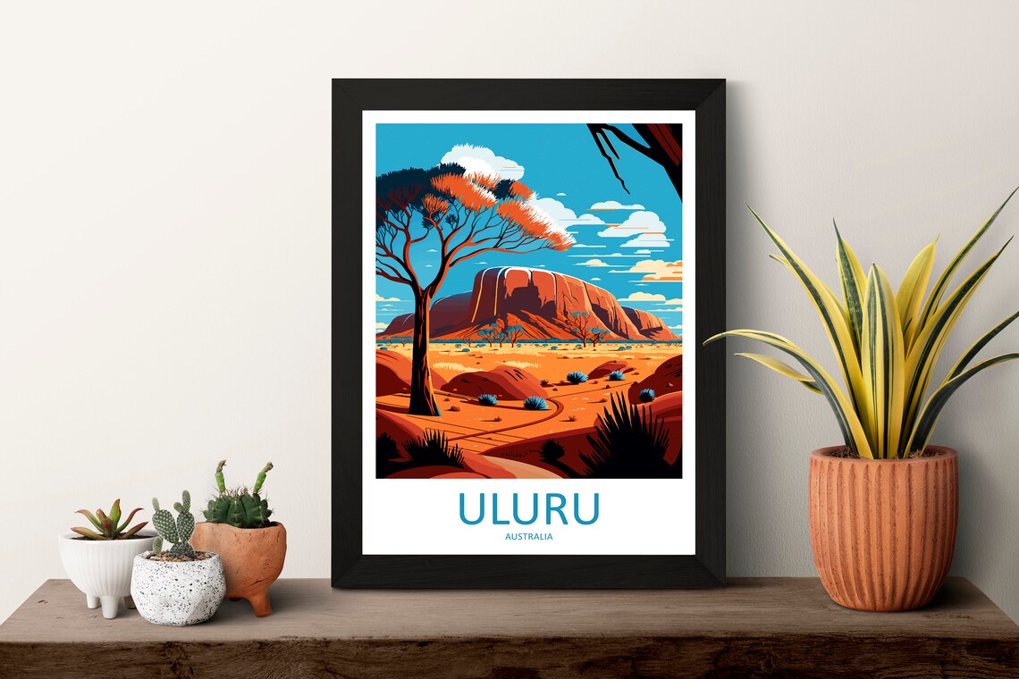 Ulura Australia Travel Poster, Home Decor Print - Image 3