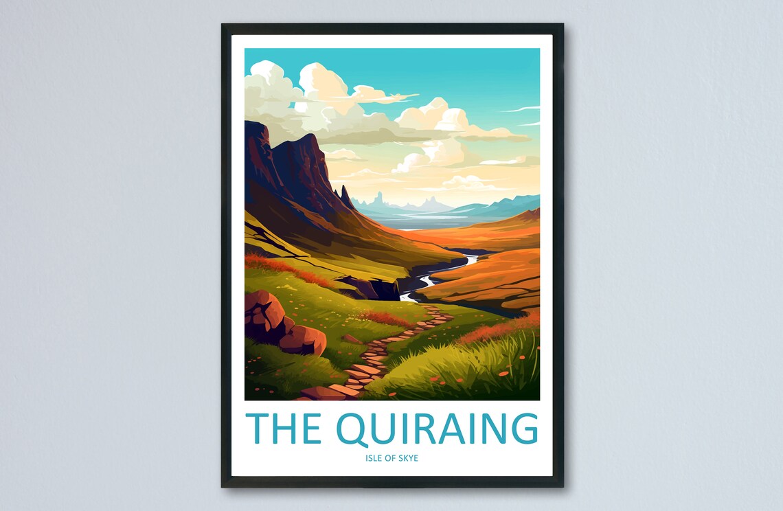 The Quiraing Isle of Skye Dramatic Highland Ridge Scotland Poster