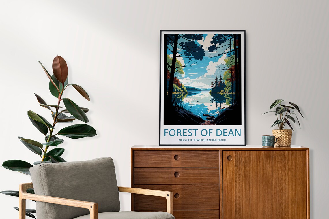 Forest of Dean Travel Poster, Travel Art - Image 2