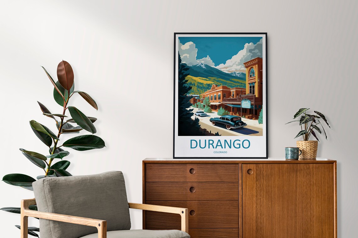 Durango Travel Poster, Colorado Place Print - Image 2
