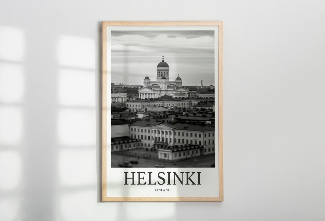 Helsinki Photo Print Of Helsinki Travel Photo Finland Art Decor Photo Travel Art Gift For Travel Artwork Wall Art Framed Photo Print