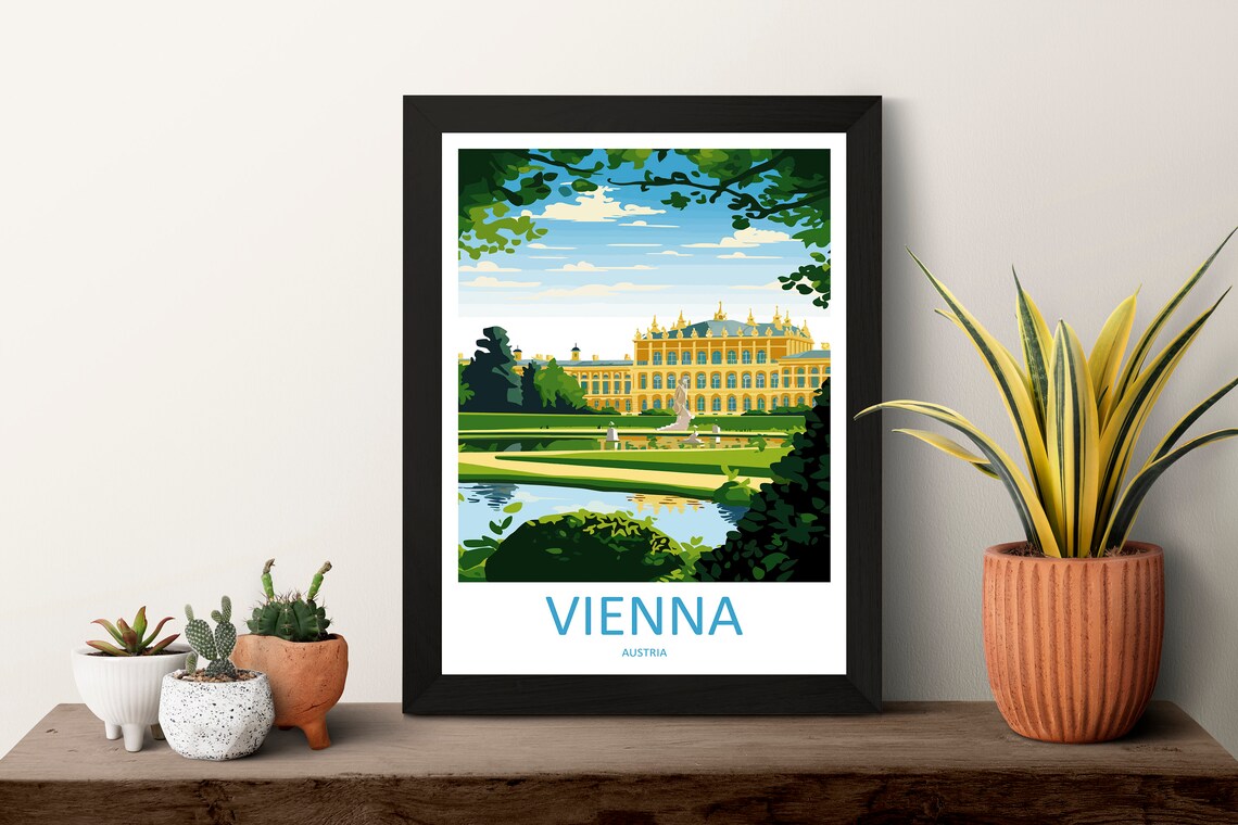 Vienna Travel Poster, Austria Wall Decor - Image 3