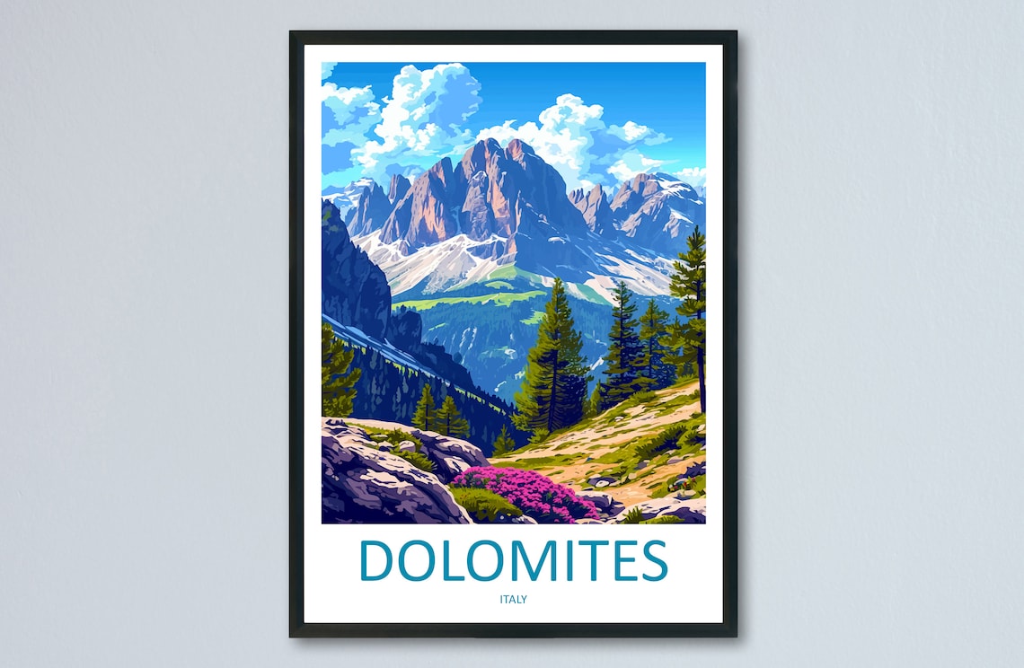 Dolomite Mountains Home Dcor Travel Poster