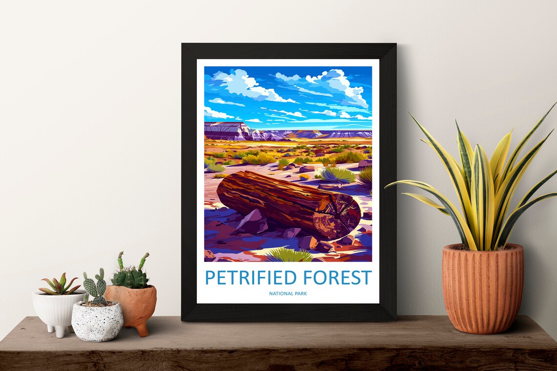 Petrified Forest National Park Travel Poster, Arizona - Image 3