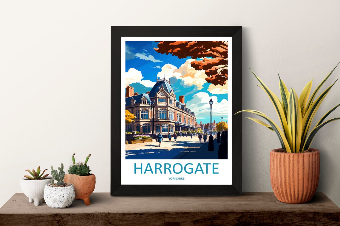 Harrogate Travel Poster, England Place Print - Image 3