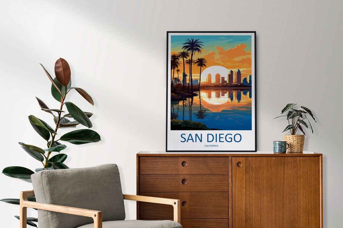 San Diego Home Decor Travel Poster - Image 2