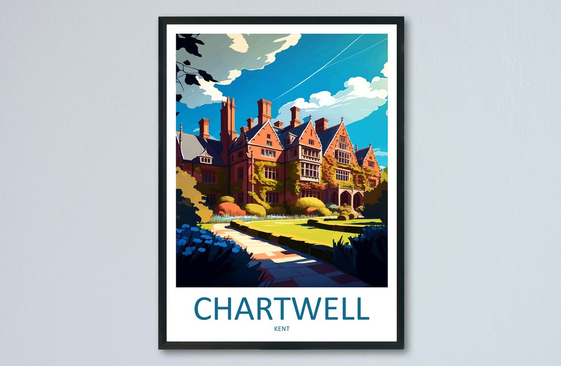Chartwell Travel Poster, Home Decoration