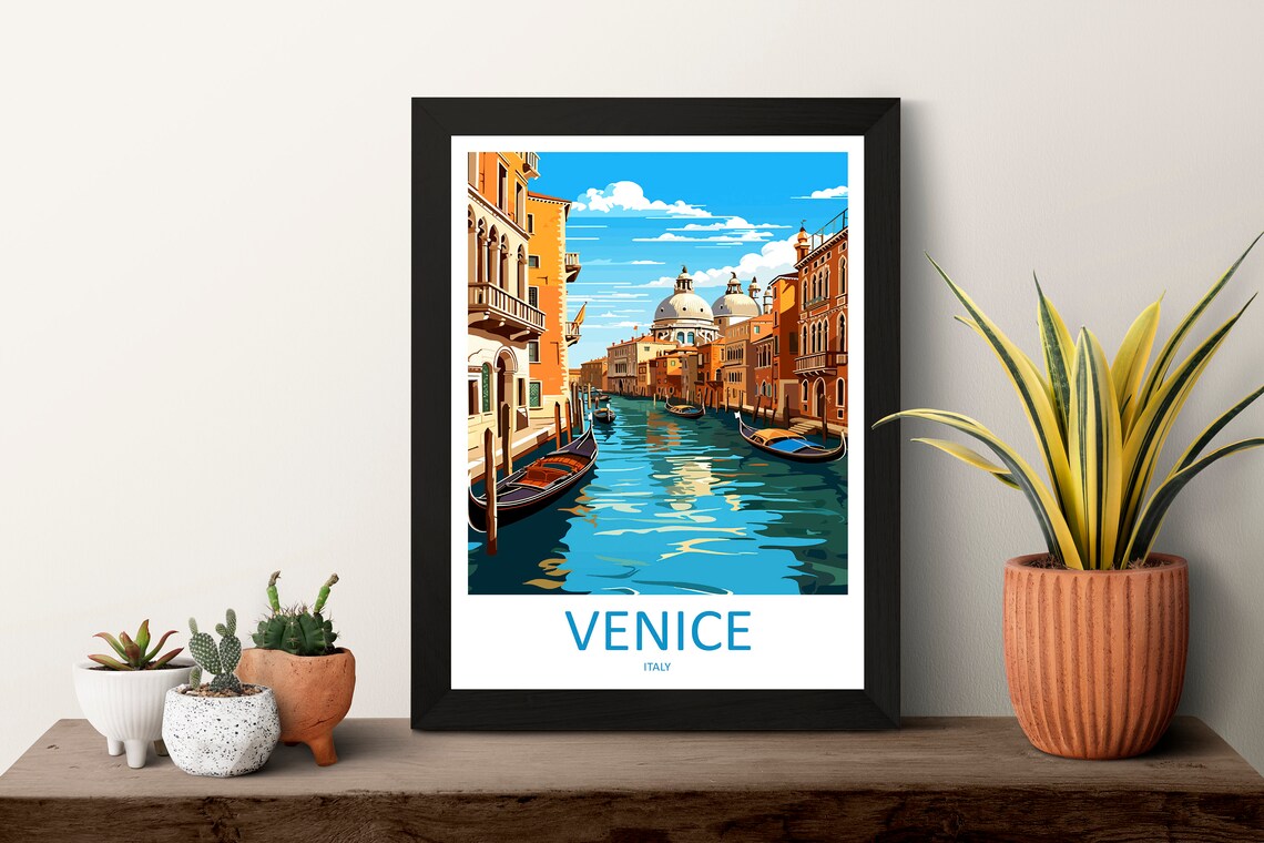 Venice Travel Print, St Marks Square Wall Art - Image 3