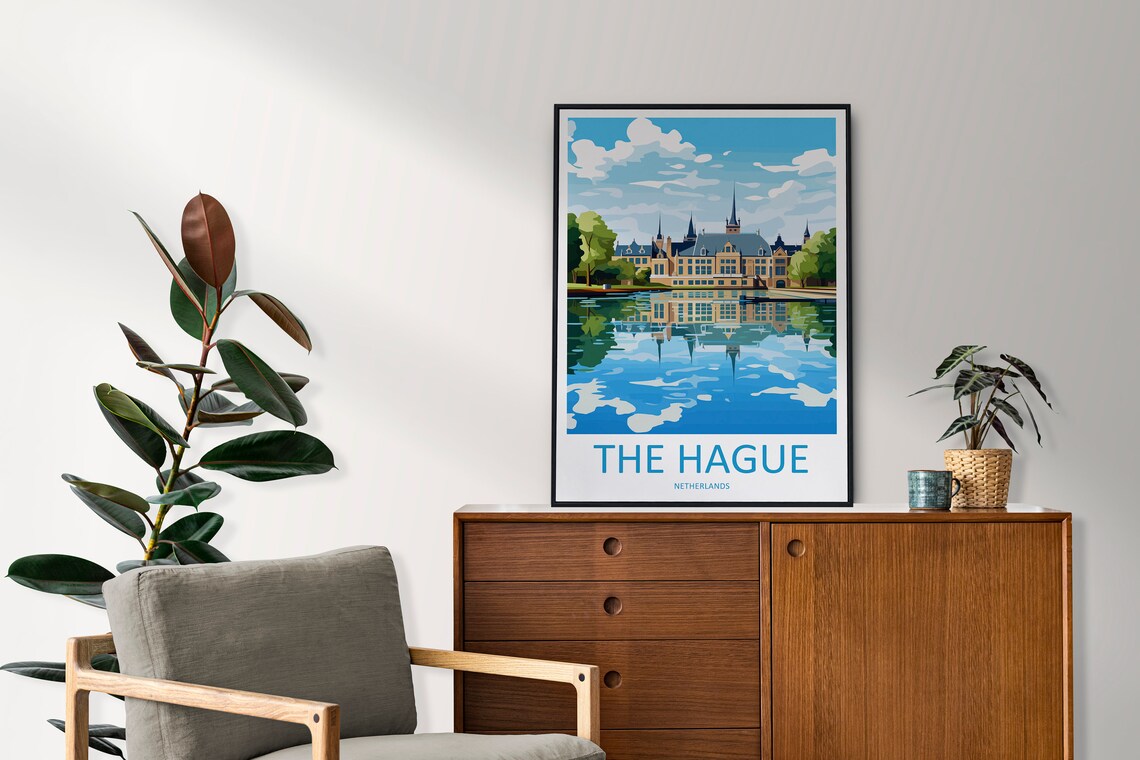 The Hague Travel Poster, Home Decor Wall Art - Image 2