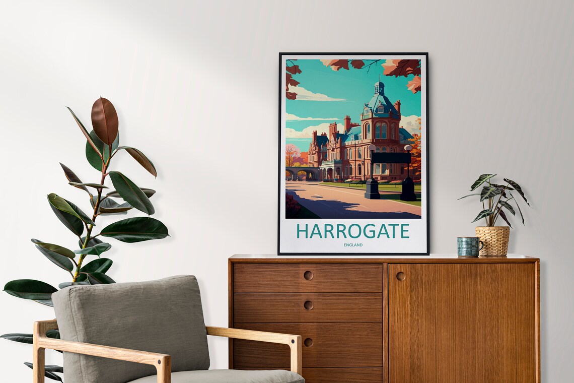 Harrogate Travel Poster, England Wall Art Print - Image 2
