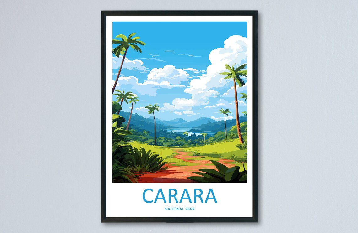 Carara National Park Costa Rica Jungle Trail Valley Travel Poster