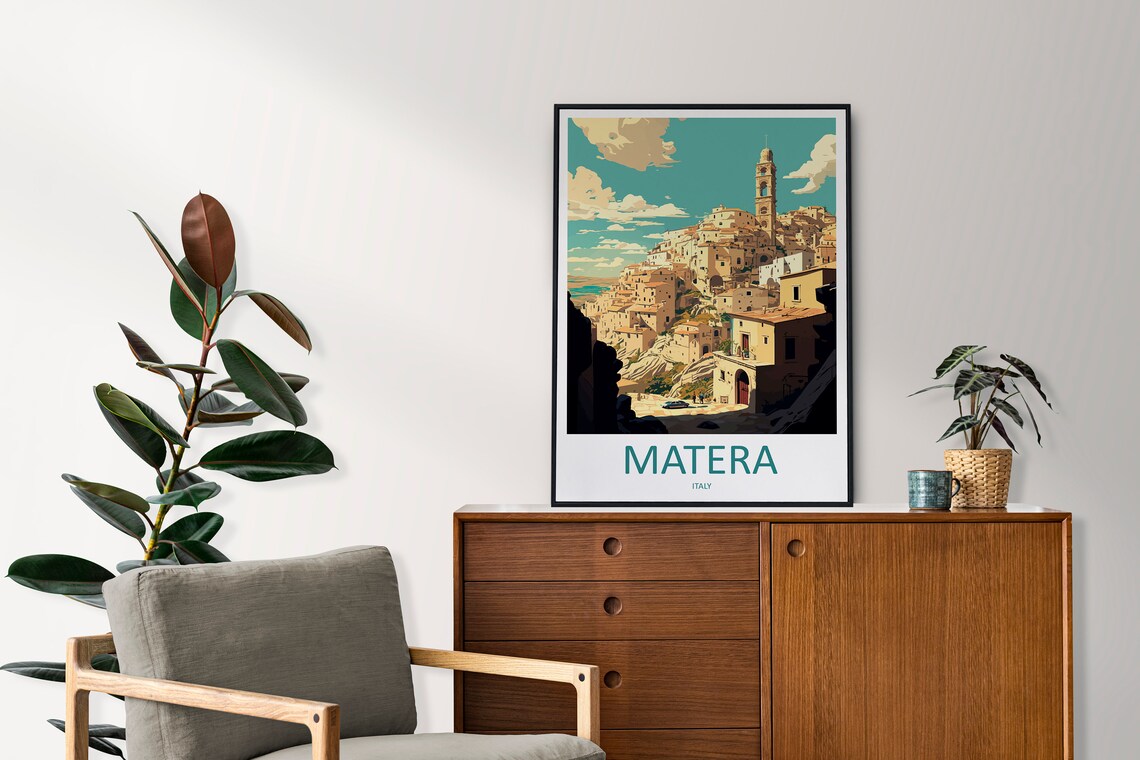 Matera Travel Poster, Italy Wall Art Print - Image 2
