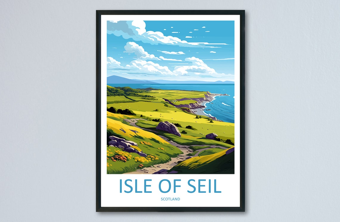 Isle Of Seil Travel Print Wall Art Isle Of Seil Wall Hanging Home Dcor Isle Of Seil Gift Art Lovers Scotland Art Lover Travel Isle Gift