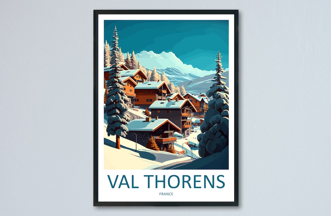 Val Thorens Gift For Art Lovers Poster Print