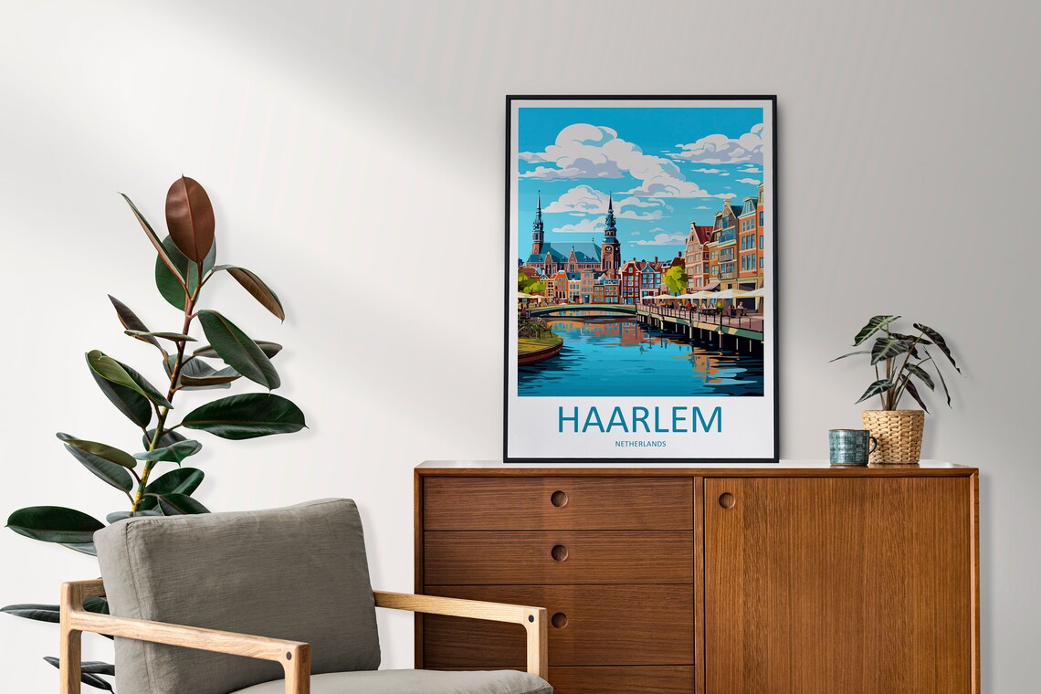 Haarlem Travel Poster, Netherlands City Art Print - Image 2