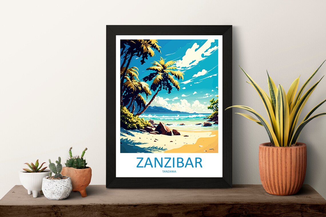 Zanzibar Travel Print, Tanzania Wall Art - Image 3