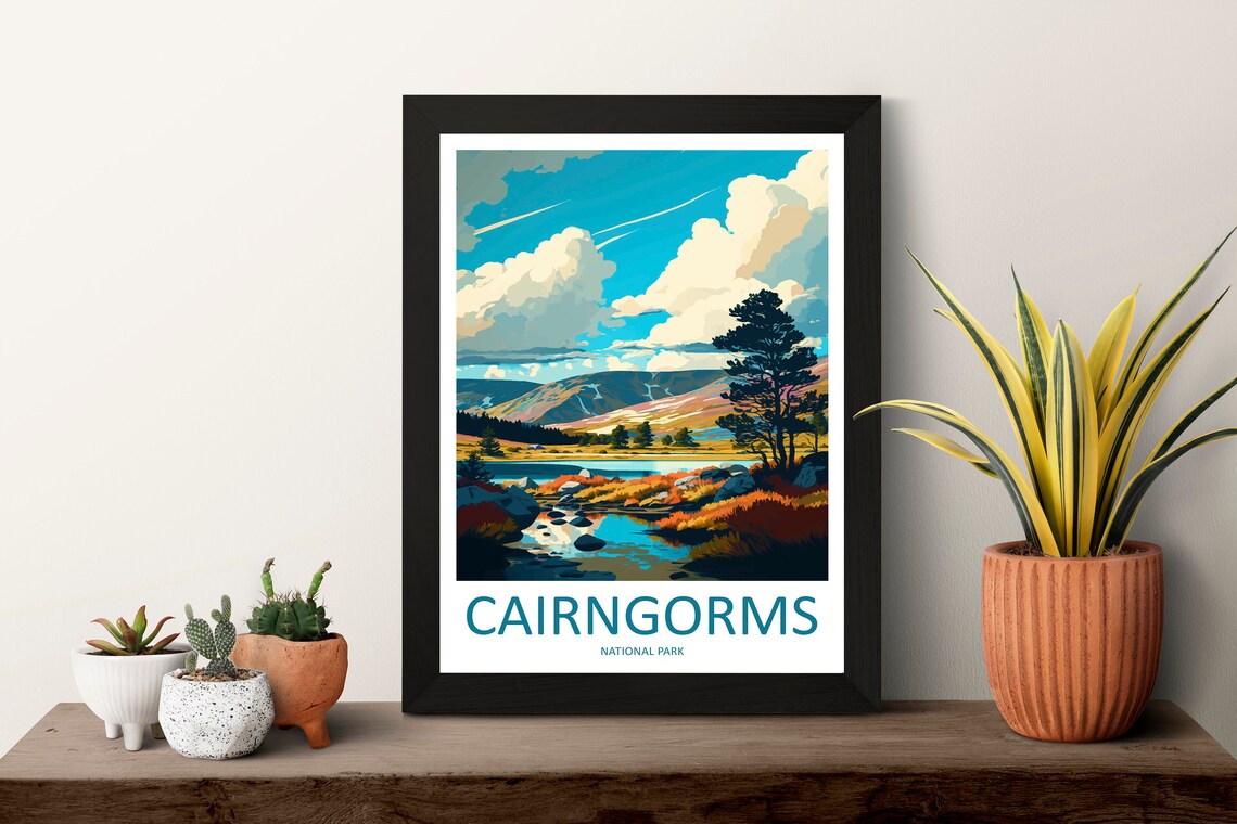 Cairngorms Travel Poster, National Park Wall Art - Image 3