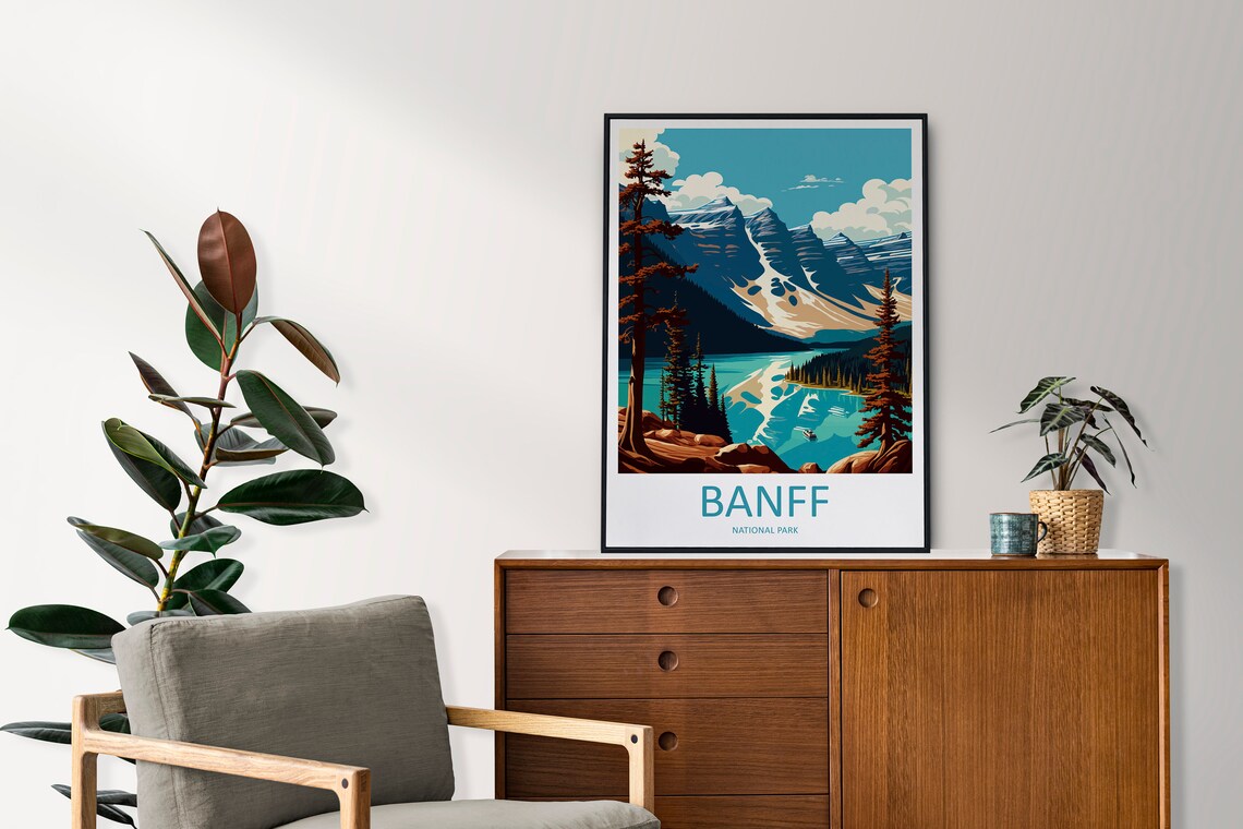 Banff National Park Home Dcor Travel Poster - Image 2
